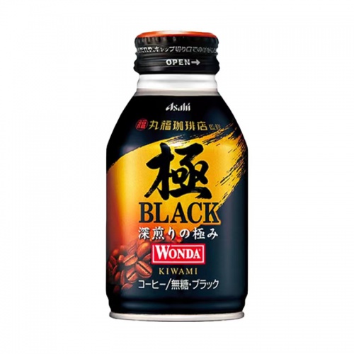 朝日极度深煎黑咖啡285ml*24罐/件
