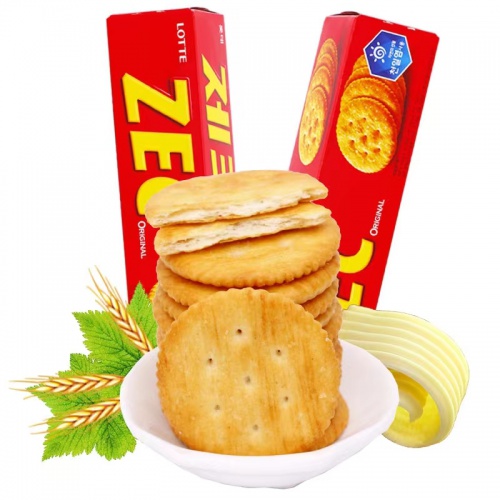乐天ZEC咸味饼干100g*20盒/件