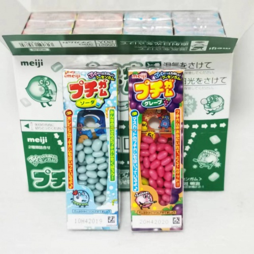 明治迷你汽水味葡萄味口香糖39g*20盒/组