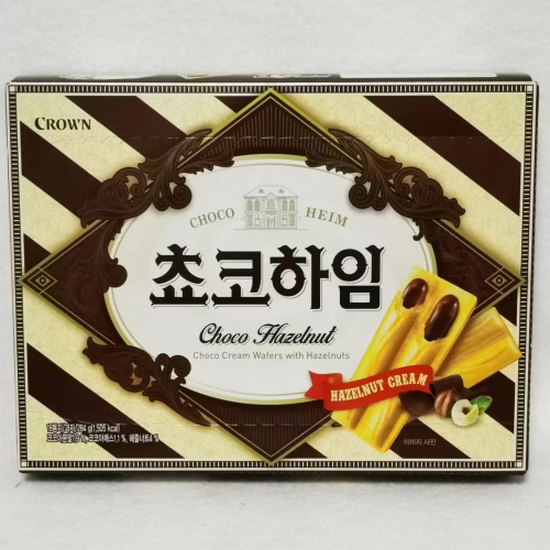 克丽安榛子巧克力威化饼干284g*12盒...