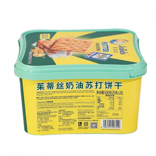 茱蒂丝奶油苏打饼干500g（20*25g)*6盒/件