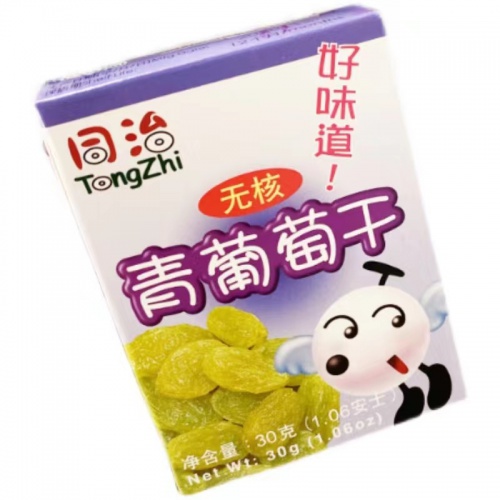 同治青葡萄干180g（30g*6盒）*30条/件