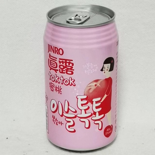 真露蜜桃气泡酒（配制酒3%VOL)350...