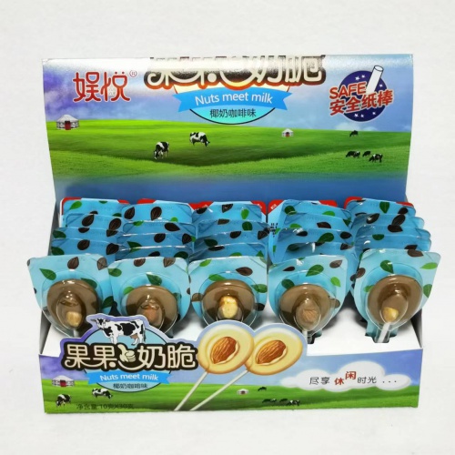 娱悦果果奶脆棒糖（椰奶咖啡味）10g*3...