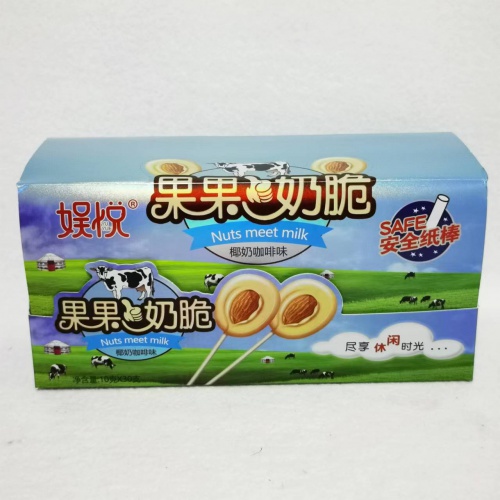 娱悦果果奶脆棒糖（椰奶咖啡味）10g*30支/组