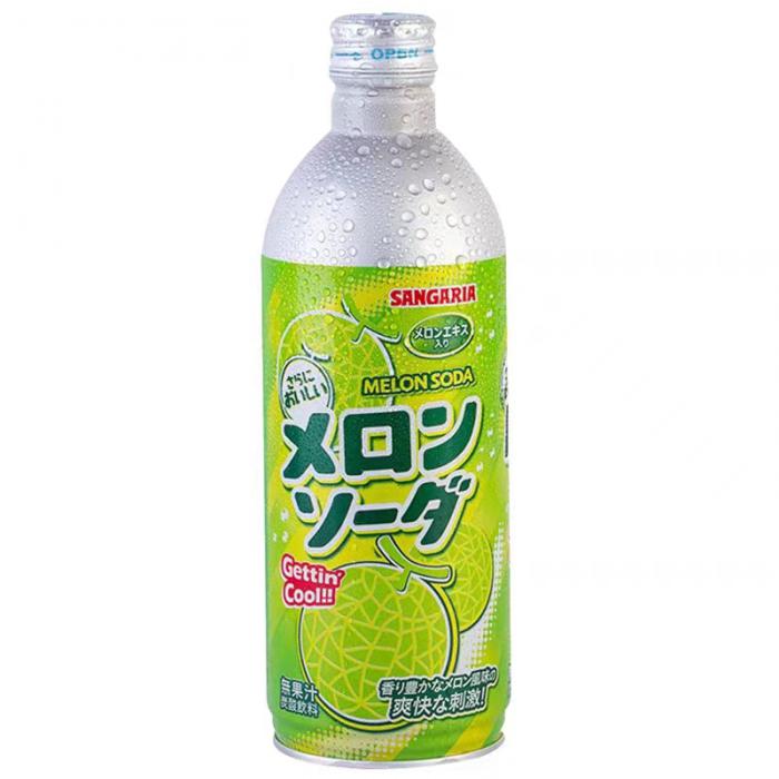 三佳利哈密瓜味波子汽水500ml*24罐/件