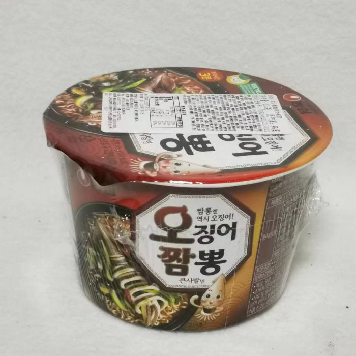 农心鱿鱼味大碗面115g*16碗/件