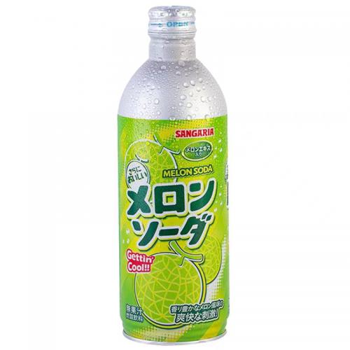 三佳利哈密瓜味波子汽水500ml*24罐/件