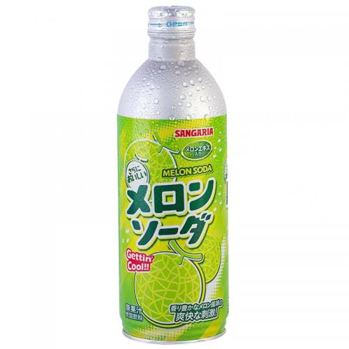 三佳利哈密瓜味波子汽水500ml*24罐/件