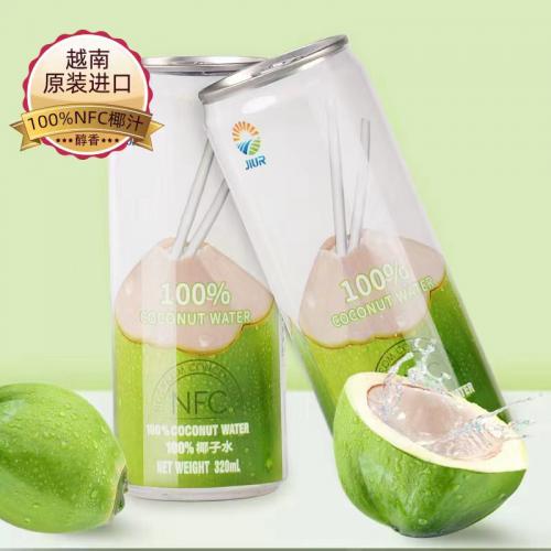 九日冰祖100%罐装椰子水320ml*6罐*4组/件