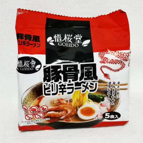 悟桜糖猪骨风味辣味日式拉面450g(90...