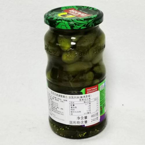 瓦尼亚老爹酸黄瓜法国风味（腌渍蔬菜）460g*8瓶/件