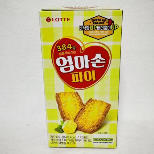 乐天妈妈手派饼干127g*16盒/件