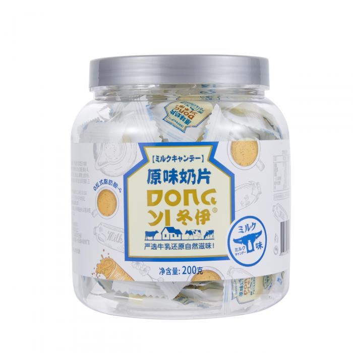 冬伊原味奶片200g*24罐/件