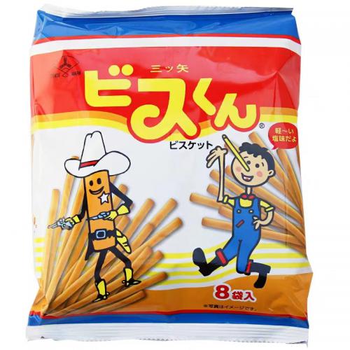 三矢家庭装经典棒状饼干144g(18g*8）*12包/件