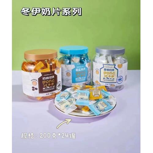 冬伊原味奶片200g*24罐/件