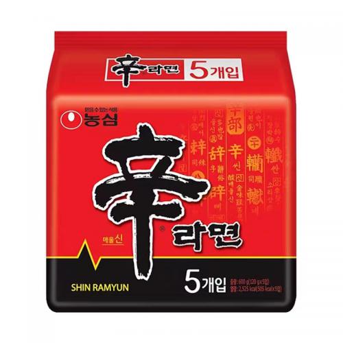 农心辛拉面5连包（120g*5包）*8袋/件