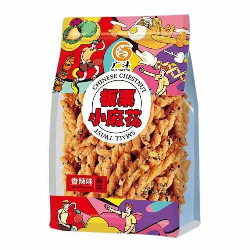 广沣板栗小麻花（香辣味）208g*30袋/件