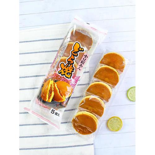 日吉制果铜锣烧红豆夹心原味（5个入）300g*12袋/件
