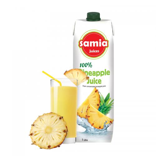 SAMIA塞美娜100%菠萝汁饮料1L*12瓶/件
