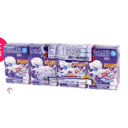 达美酸奶蓝莓味饮品 90ml*4盒*12排/件