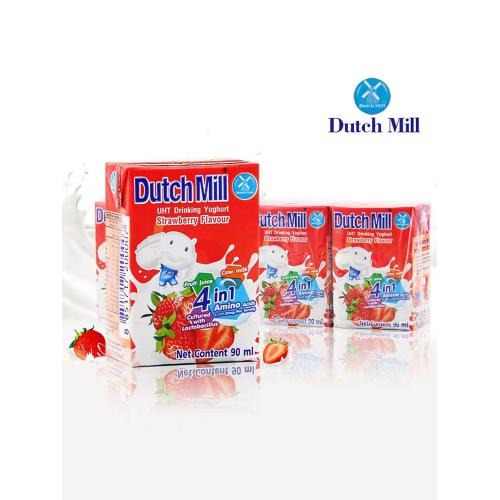 达美酸奶草莓味饮品 90ml*4盒*12排/件