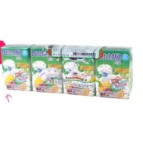 达美混合果味酸奶饮品 90ml*4盒*12排/件
