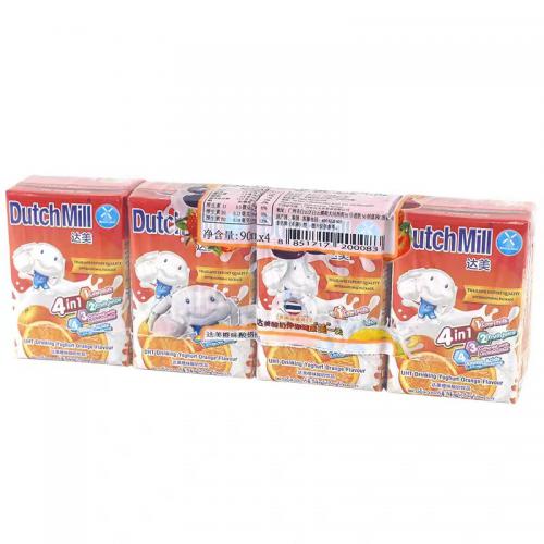 达美酸奶橙味饮品 90ml*4盒*12排/件