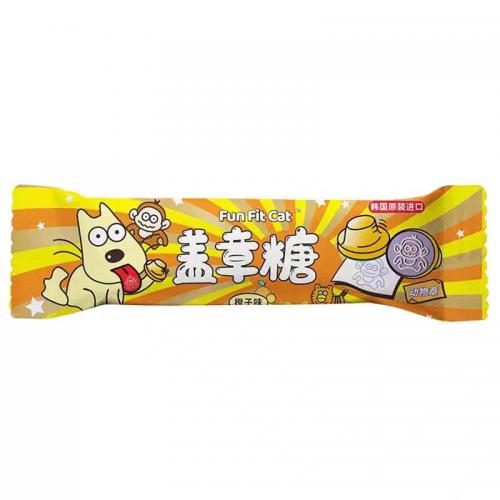 芳菲猫盖章糖-动物章（橙子味）15.2g*12条*4盒/组