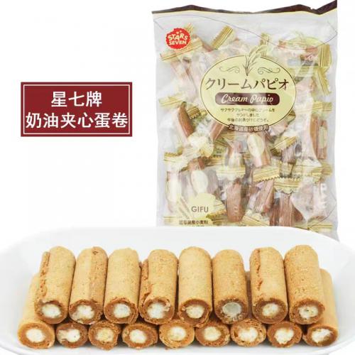 STARS SEVEN(星七牌）奶油味夹心小蛋卷123g*16包/件