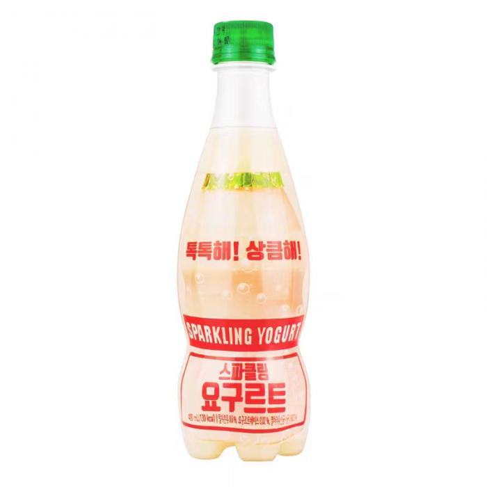 韩国YOUUS呱呱嘟乳酸菌酸奶碳酸饮料400ml*24瓶/件