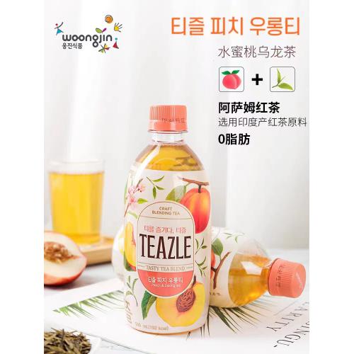 熊津Teazle桃子味乌龙茶饮料500ml*20瓶/件