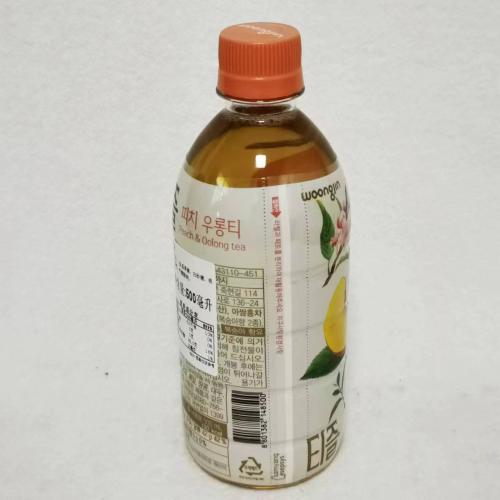熊津Teazle桃子味乌龙茶饮料500ml*20瓶/件