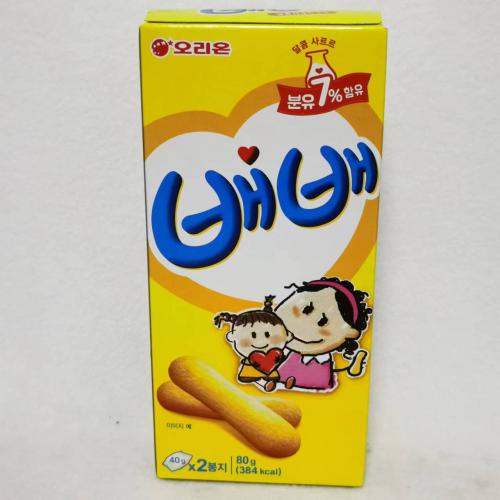 好丽友贝贝手指饼80g*20盒/件