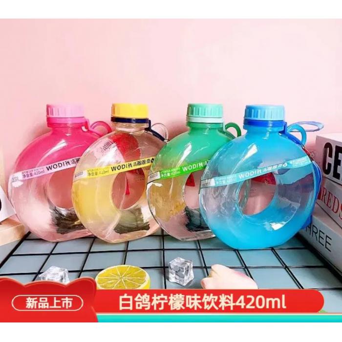 白鸽WODI我滴圈圈壶柠檬风味饮料(多色混装)420ml*8瓶/件
