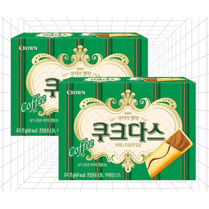 克丽安咖啡夹心条饼干77g*21盒/件