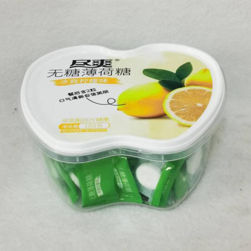 尽爽无糖薄荷糖（冰爽柠檬味）100g*1...
