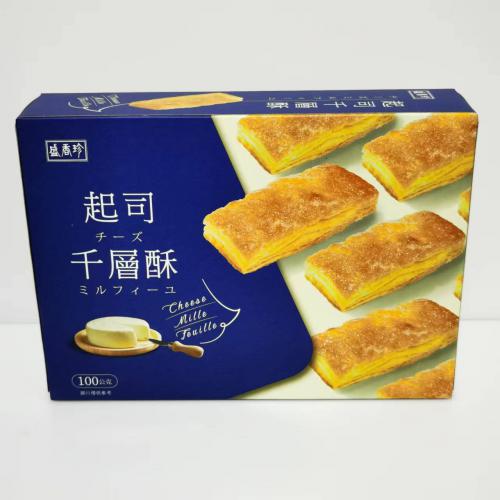 盛香珍起司（干酪味）千层酥100g*10盒/件