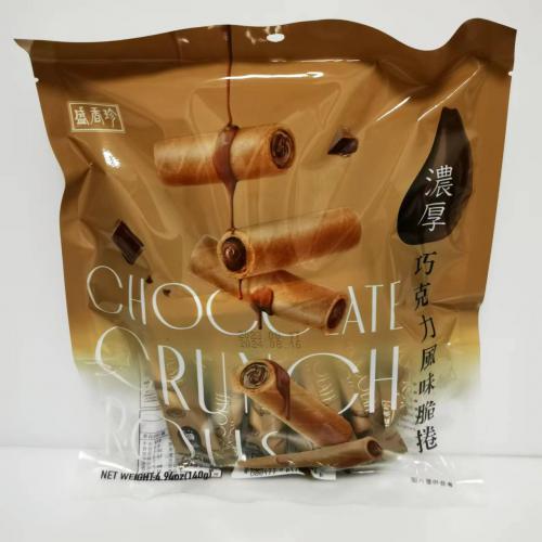 盛香珍浓厚巧克力风味脆卷140g*10包/件
