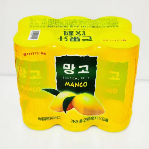 乐天芒果汁饮料240ml*30罐/件
