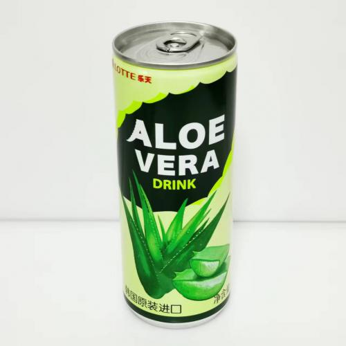 乐天芦荟葡萄味饮料240ml*30罐/件