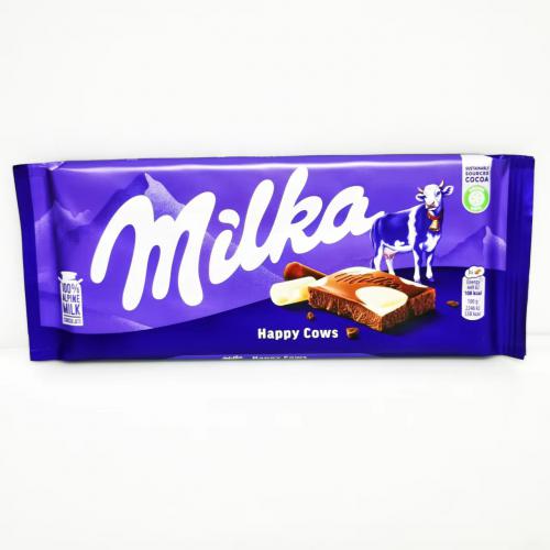 Milka因卡普快乐小牛双色巧克力100...