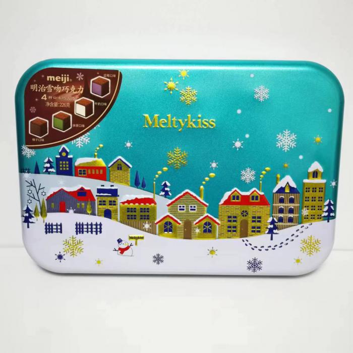 明治雪吻巧克力精选礼盒L226g(蓝罐)*6盒/件