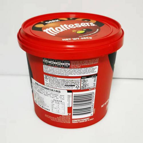麦提莎（Maltesers）代可可脂黑巧克力制品465g*6桶/件