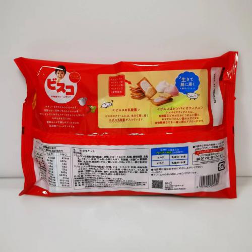 日本格力高袋装牛奶、草莓味什锦夹心饼干（红色袋）154.8g*8包/件