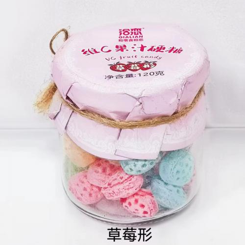 洽恋维C果汁硬糖（草莓形）120g*30...