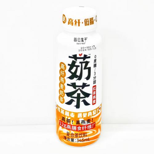 每日盒子高纤燕麦奶茶（红茶燕麦风味）345ml*15瓶/件