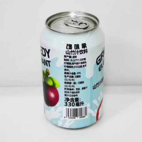 馋味象山竹汁饮料330ml*6罐*4组/件