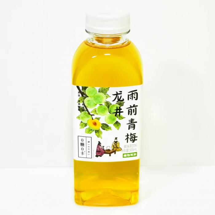 植物驾到龙井雨前青梅果味无糖茶饮料500ml*15瓶/件