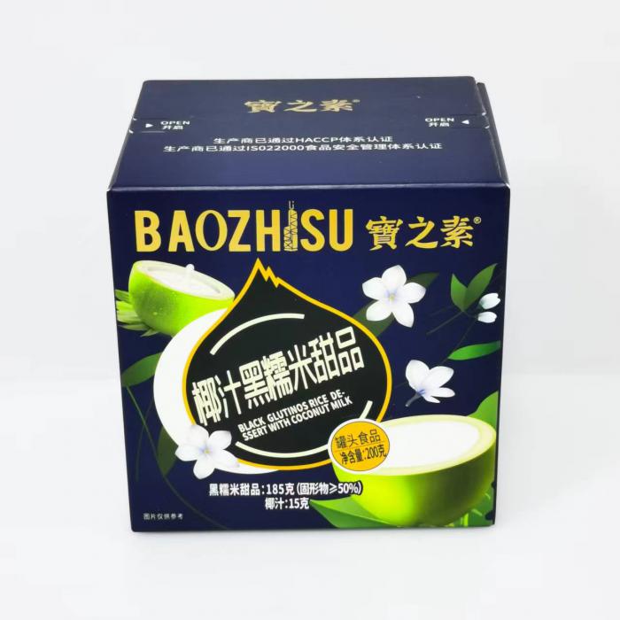 宝之素椰汁黑糯米甜品200g*18碗/组